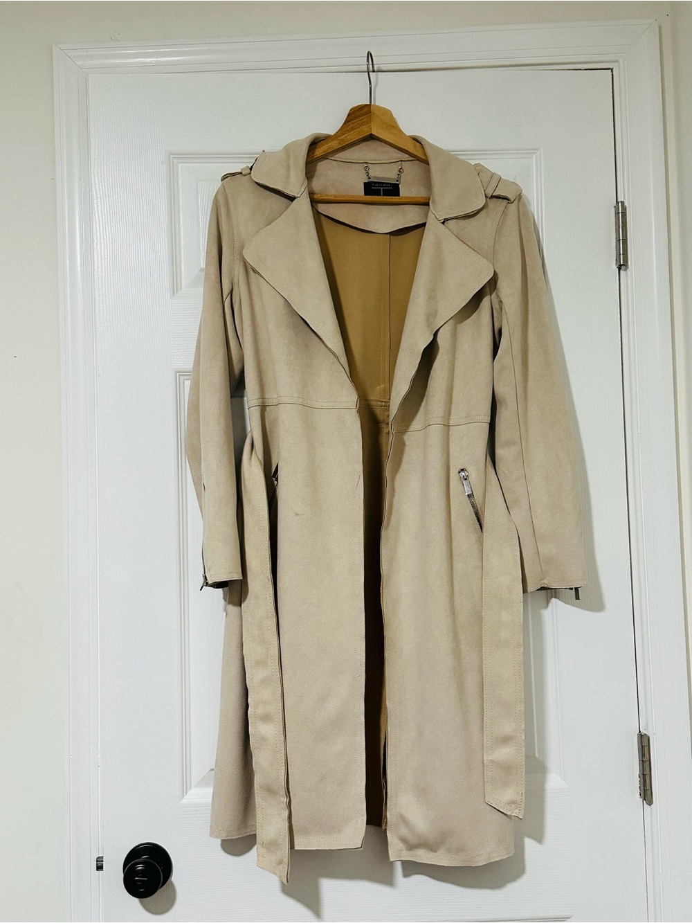 Beige Trench Coat for Women - Lightweight Longline Jacket